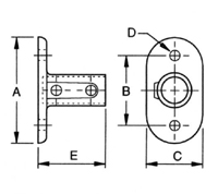 AIS 12&nbsp;RAILING FLANGE